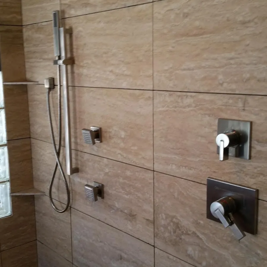 Shower fixture installation for Gas Line Repair in New Burlington